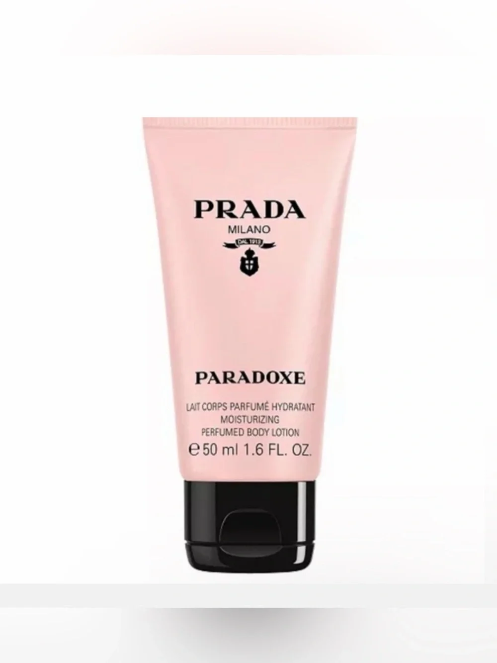 Prada travel size paradoxe body lotion and monochrome lipstick R28